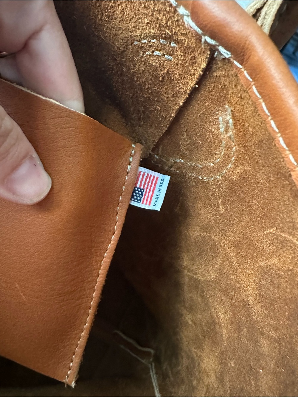 Forest bound LEATHER PASSENGER TOTE IN BROWN - Picture 6 of 11